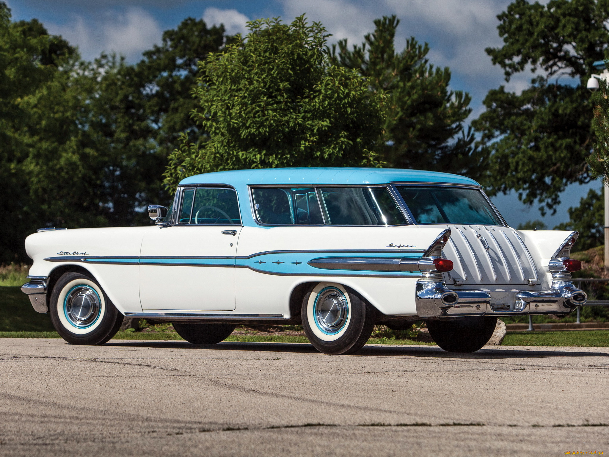 , pontiac, custom, star, chief, 1957, 2764df, 2-door, safari